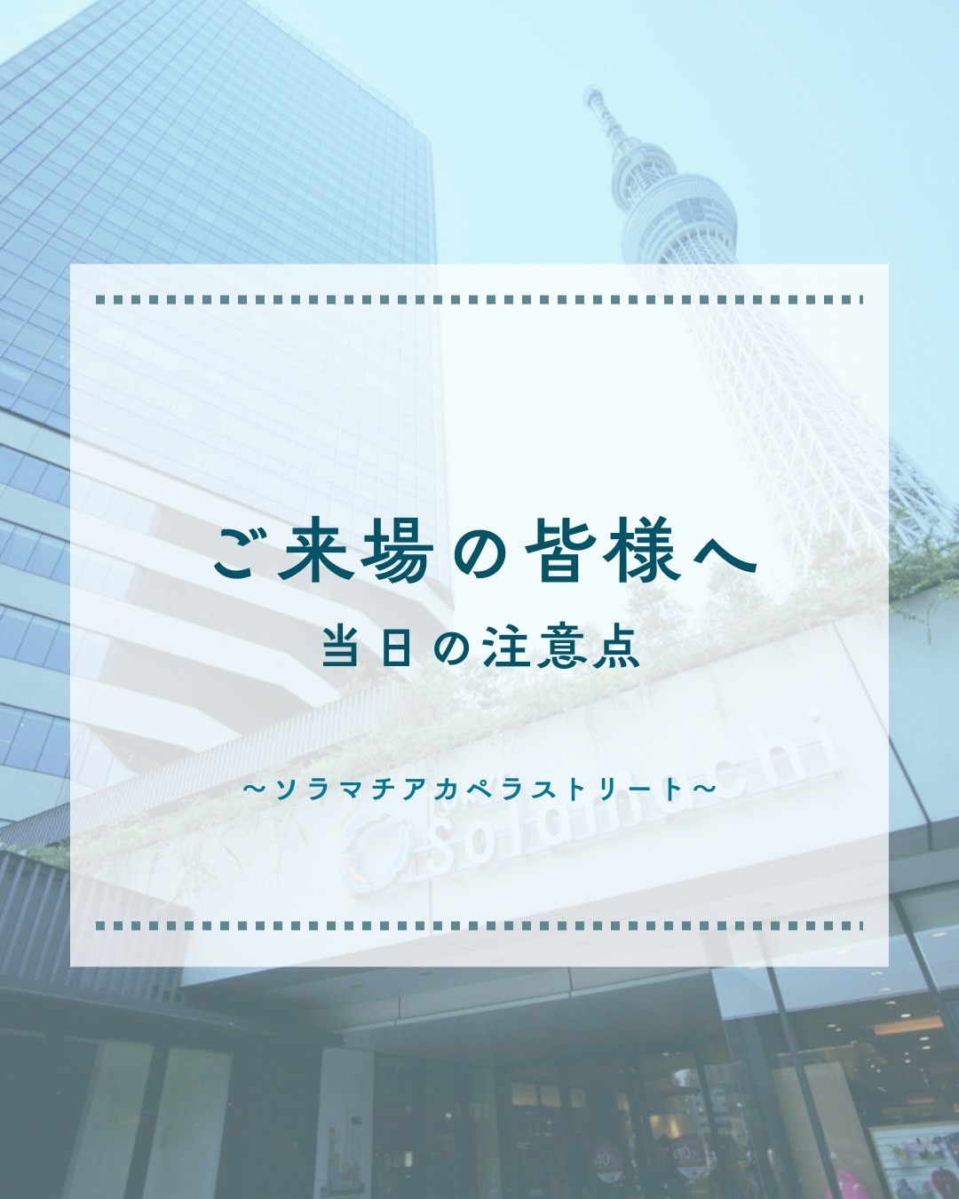 ご来場の皆さまへ